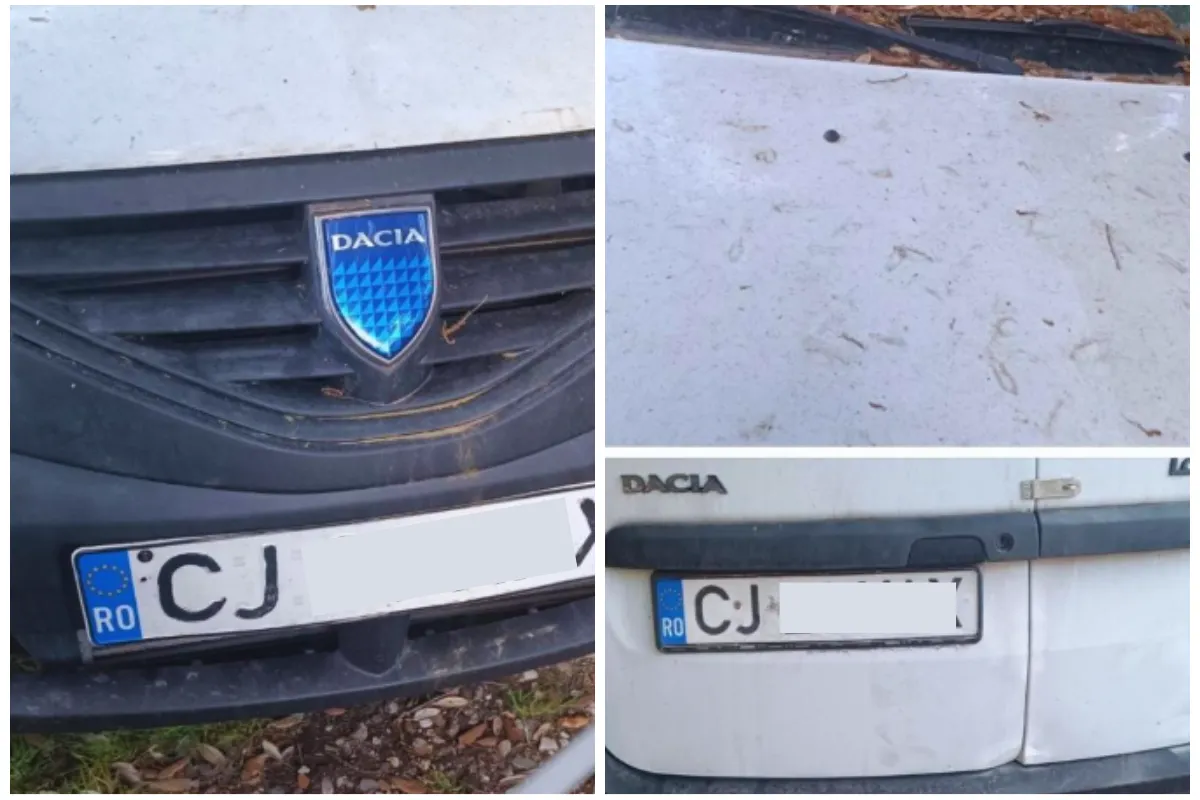 Apel pentru identificarea proprietarului unei mașini cu numere de Cluj, observată abandonată lângă Roma