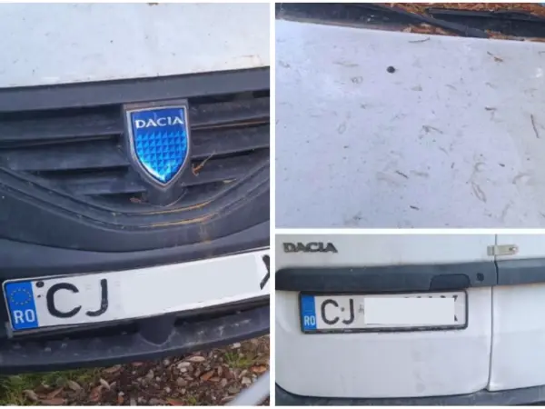 Apel pentru identificarea proprietarului unei mașini cu numere de Cluj, observată abandonată lângă Roma