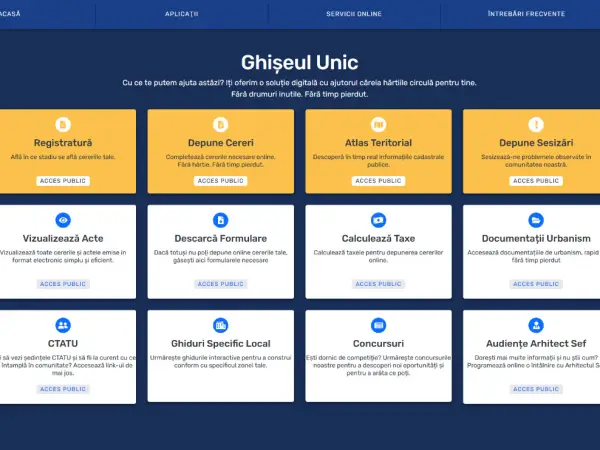 Consiliul Județean Cluj oferă Regiunii Nord-Vest platforma digitală Ghișeul Unic pentru urbanism
