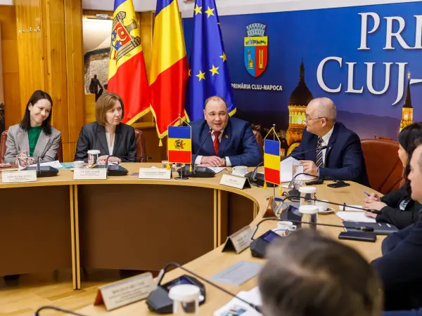 Delegație din Republica Moldova, primită azi la Consiliul Județean Cluj